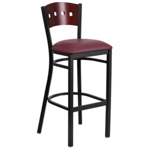 Neohubix Neohubix Decorative 4 Square Back Metal Restaurant Barstool | Premium Furniture for Modern USA Homes | Premium Furniture for Modern USA Homes