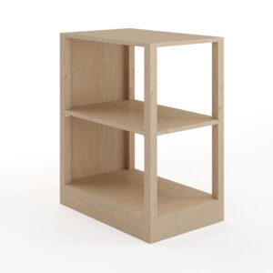 Neohubix Home Office Modular 2 Tier Open Bookshelf | Premium Furniture for Modern USA Homes