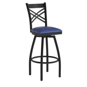 Neohubix X" Back Swivel Metal Barstool | Premium Furniture for Modern USA Homes